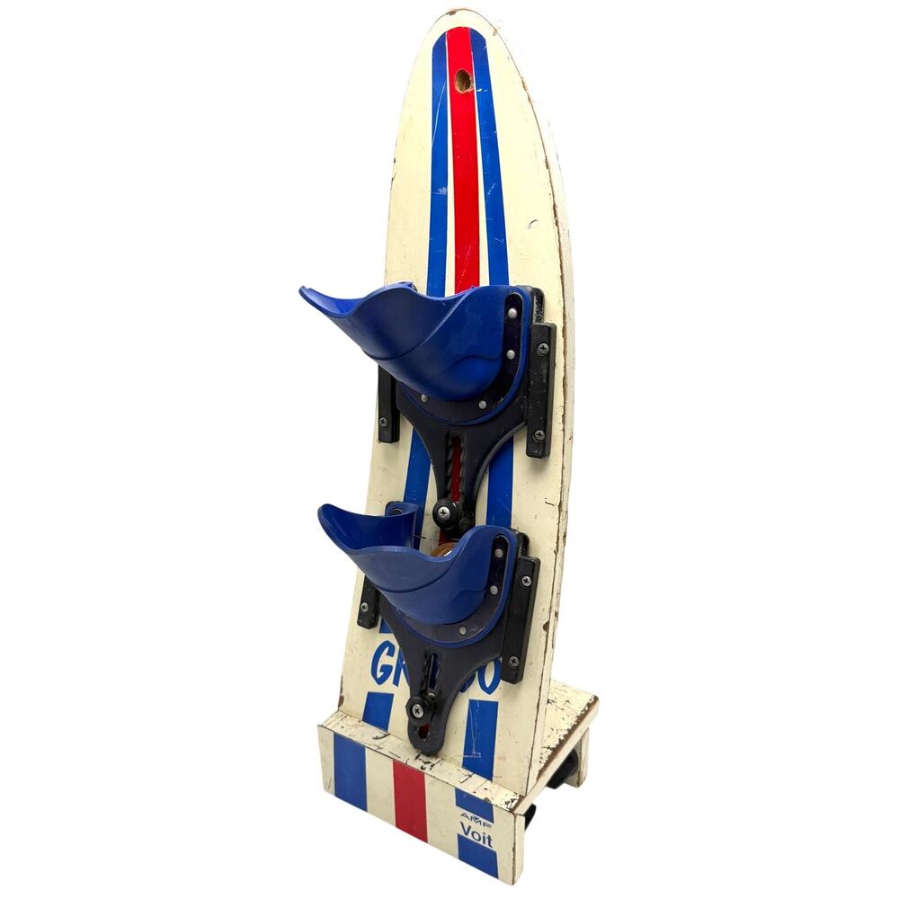 Vintage AMF Voit Gringo Water Ski Wine Bottle Rack Holder Upcycled Bar Decor